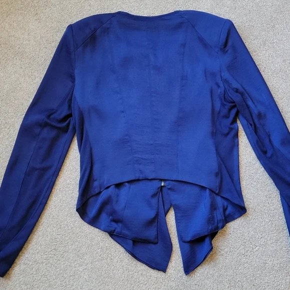 BCBG Maxazria Flora Blue jacket blazer Medium - Picture 6 of 8
